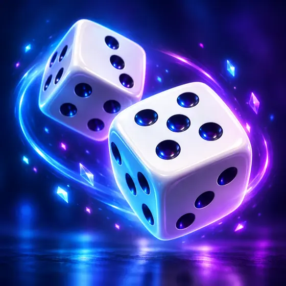 Glowing dice for the Roll Dice game